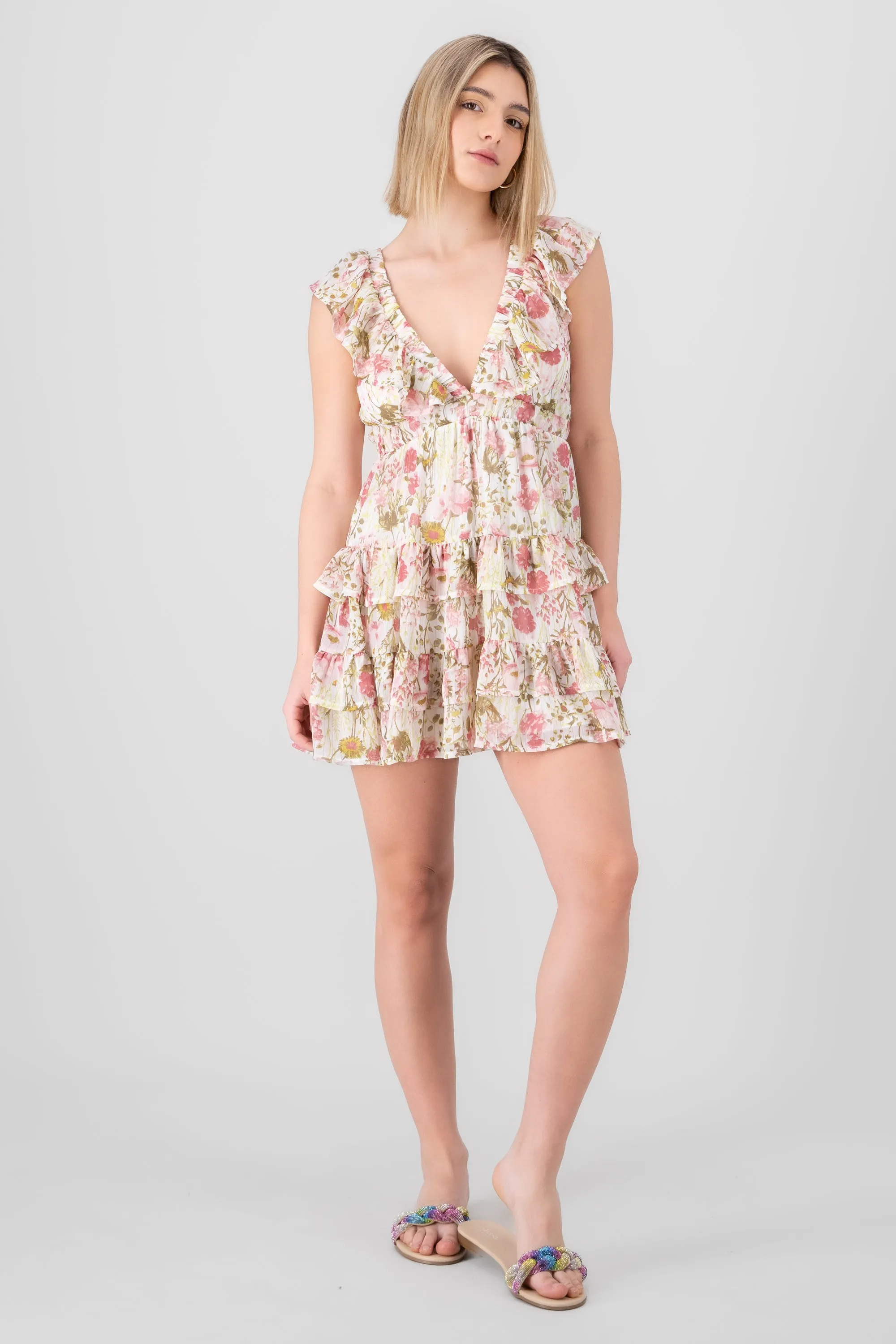 Vestido mini olanes estampado flores HYPSTERS sold by Shasa product image thumbnail 2