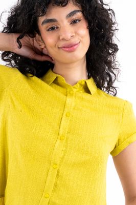 Blusa amplia bajo asimétrico rayas sold by Shasa