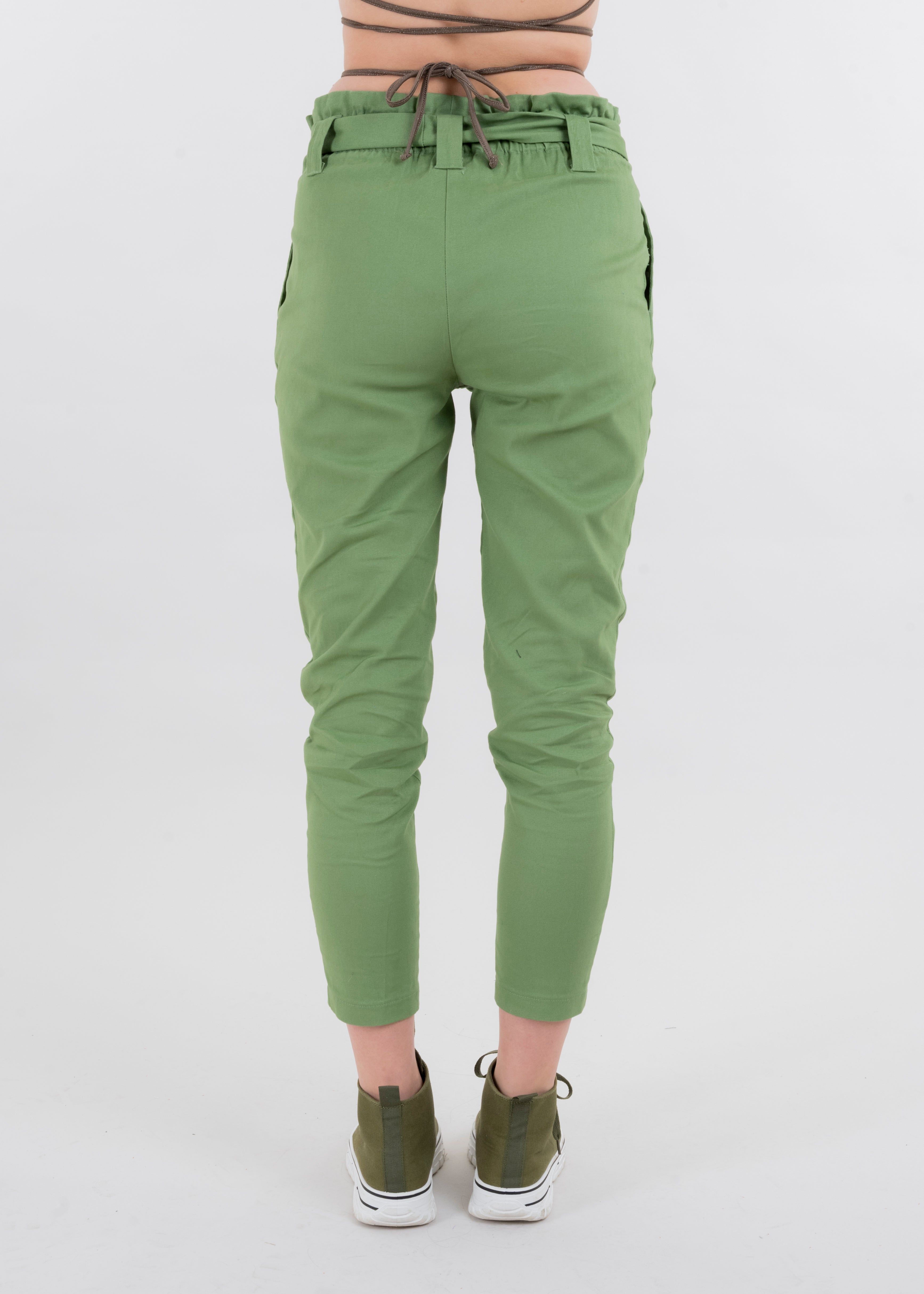 Pantalón paper bag cintura alta cinturón sold by Shasa product image thumbnail 4