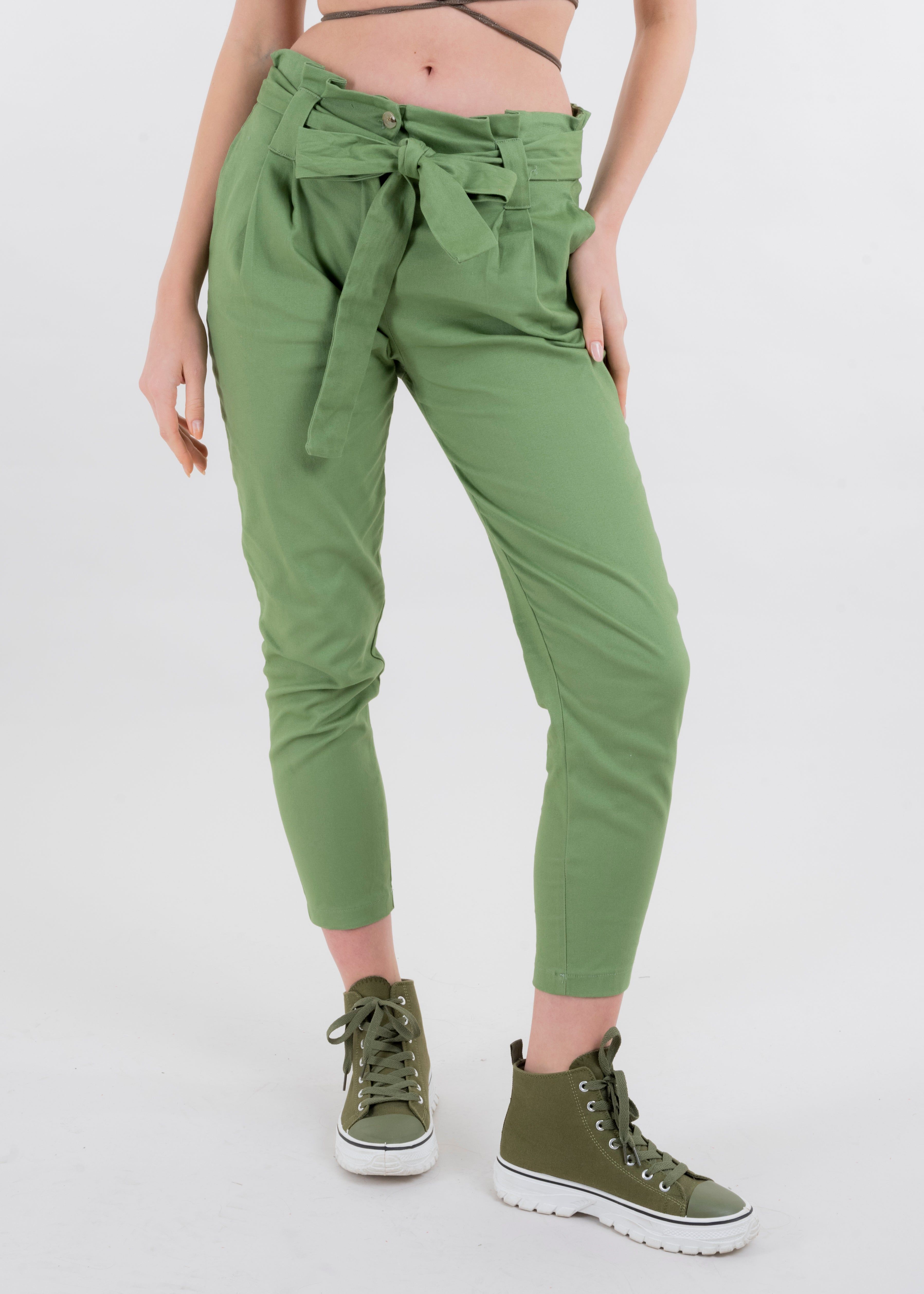 Pantalón paper bag cintura alta cinturón sold by Shasa product image thumbnail 2