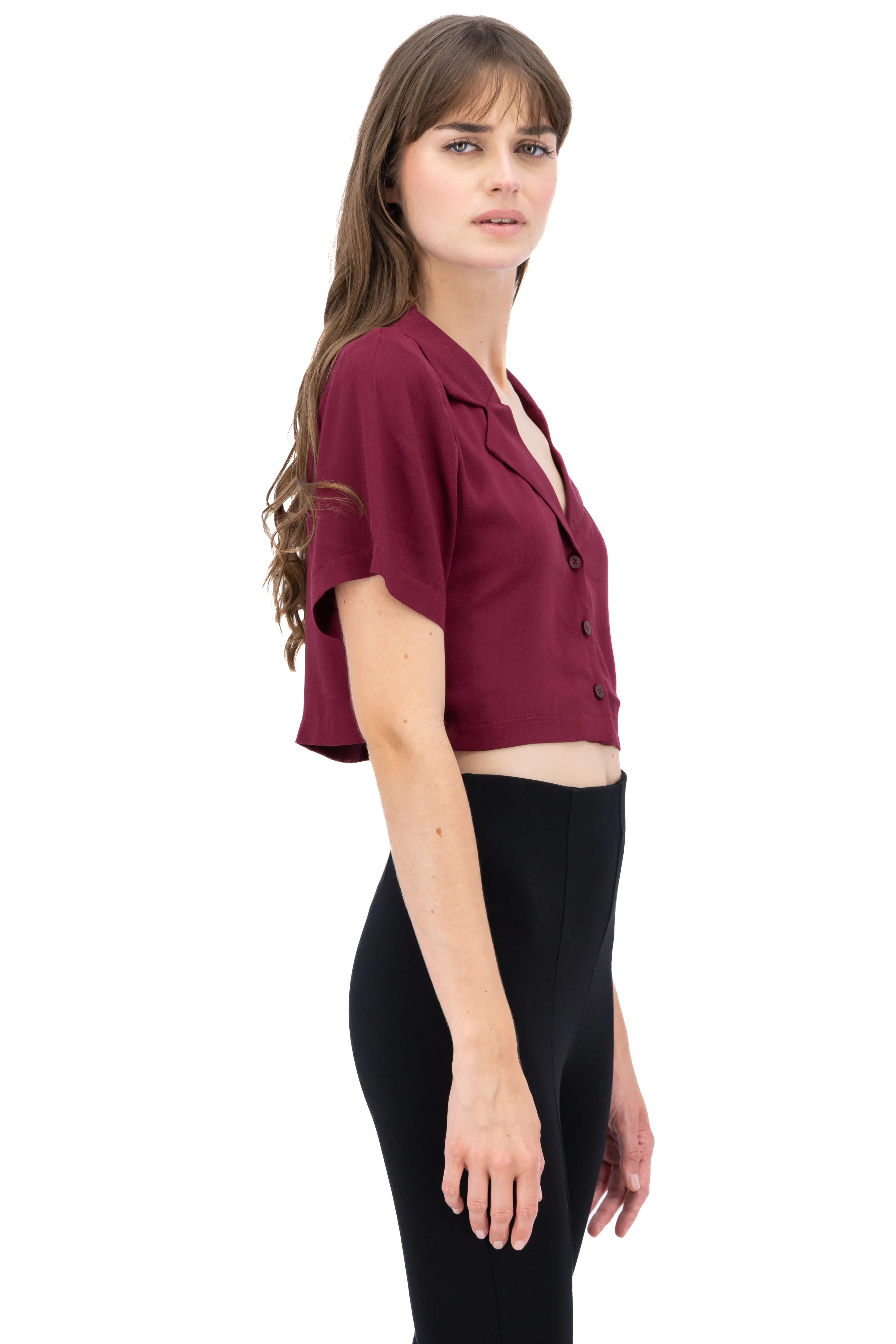Camisa crop lisa sold by Shasa product image thumbnail 3