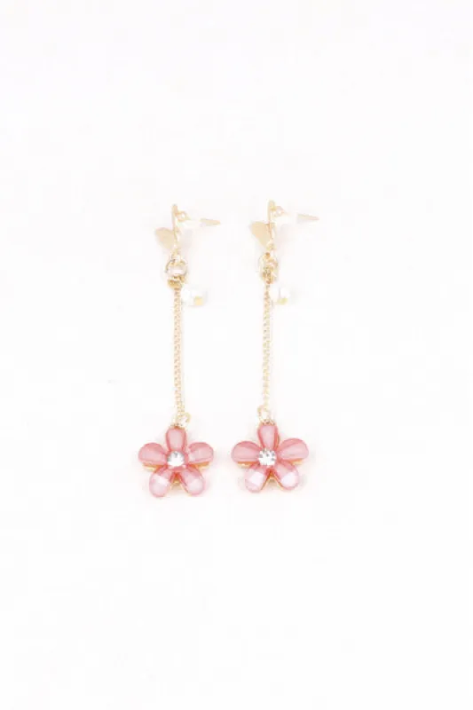 Aretes Flor Mariposa Cristal sold by Shasa