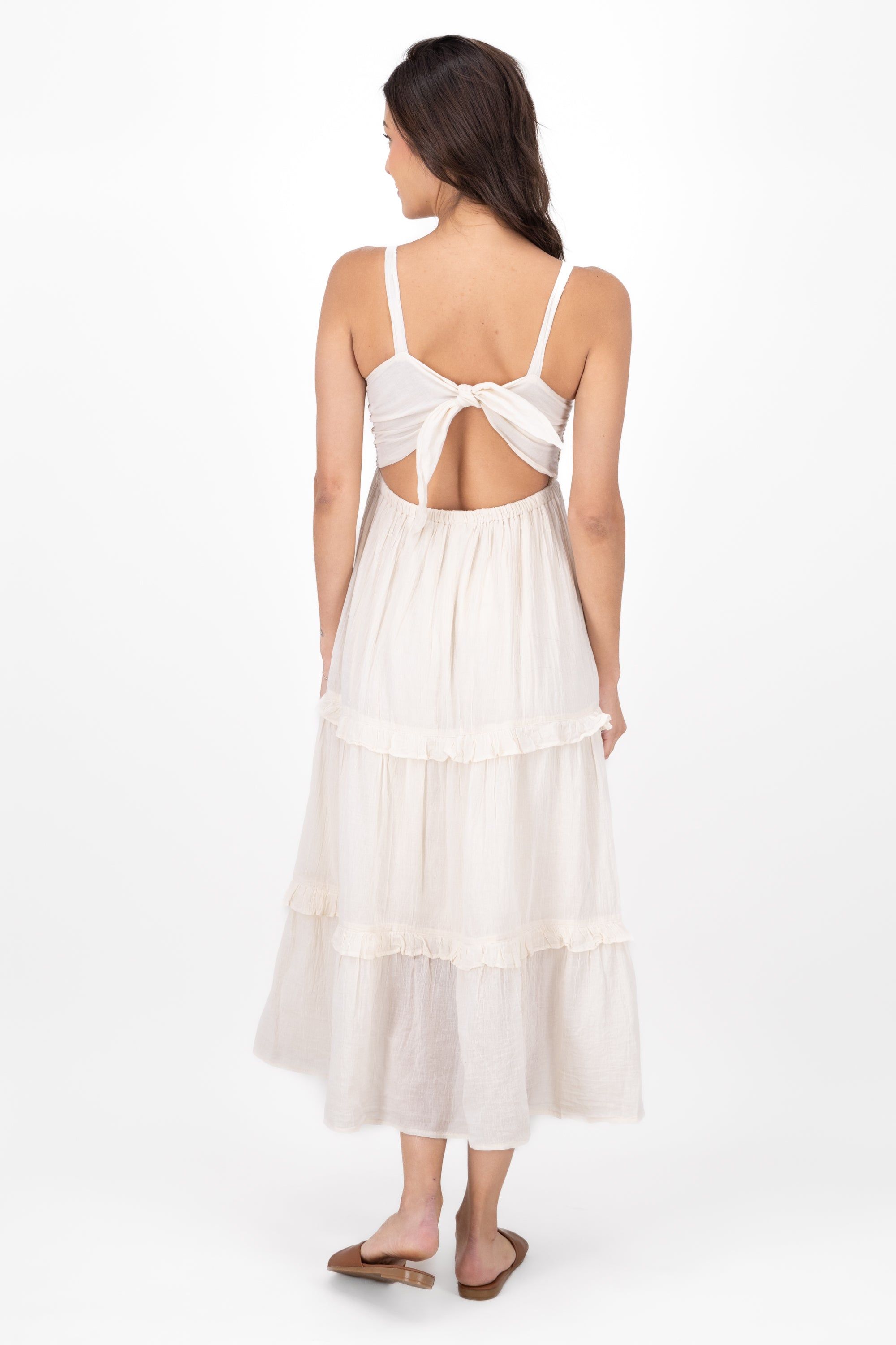 Vestido maxi con detalle crochet sold by Shasa product image thumbnail 4