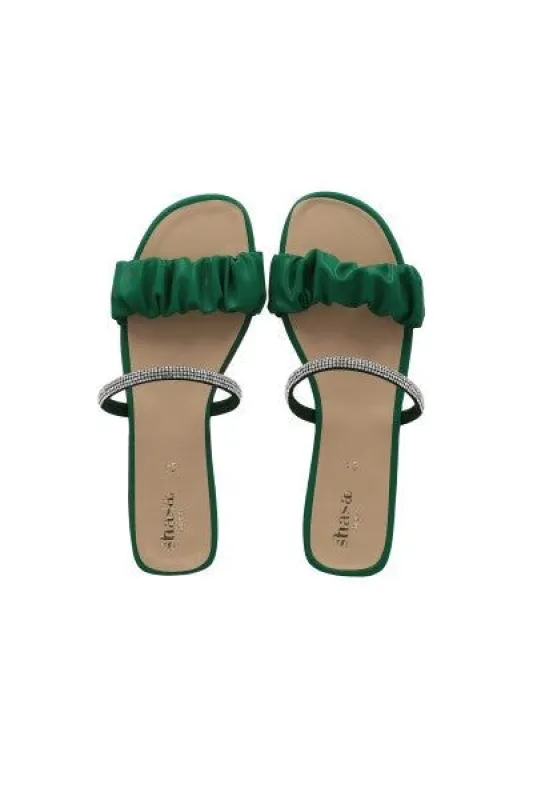 Sandalia Pala Tira Rugosa Brillos sold by Shasa