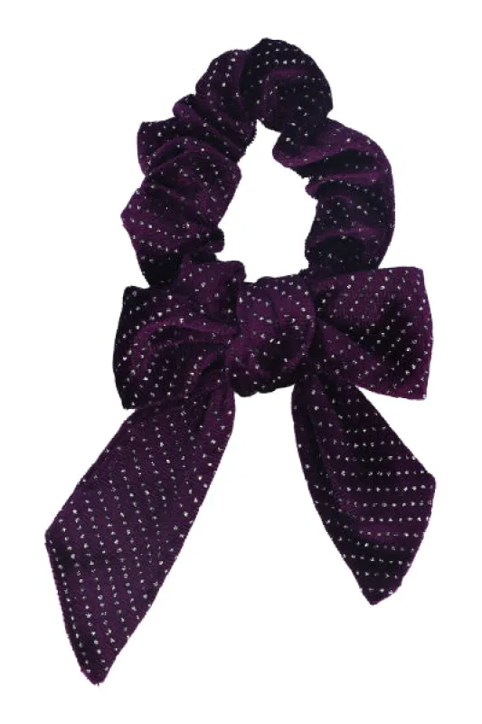 Scrunchie moño terciopelo brillos sold by Shasa