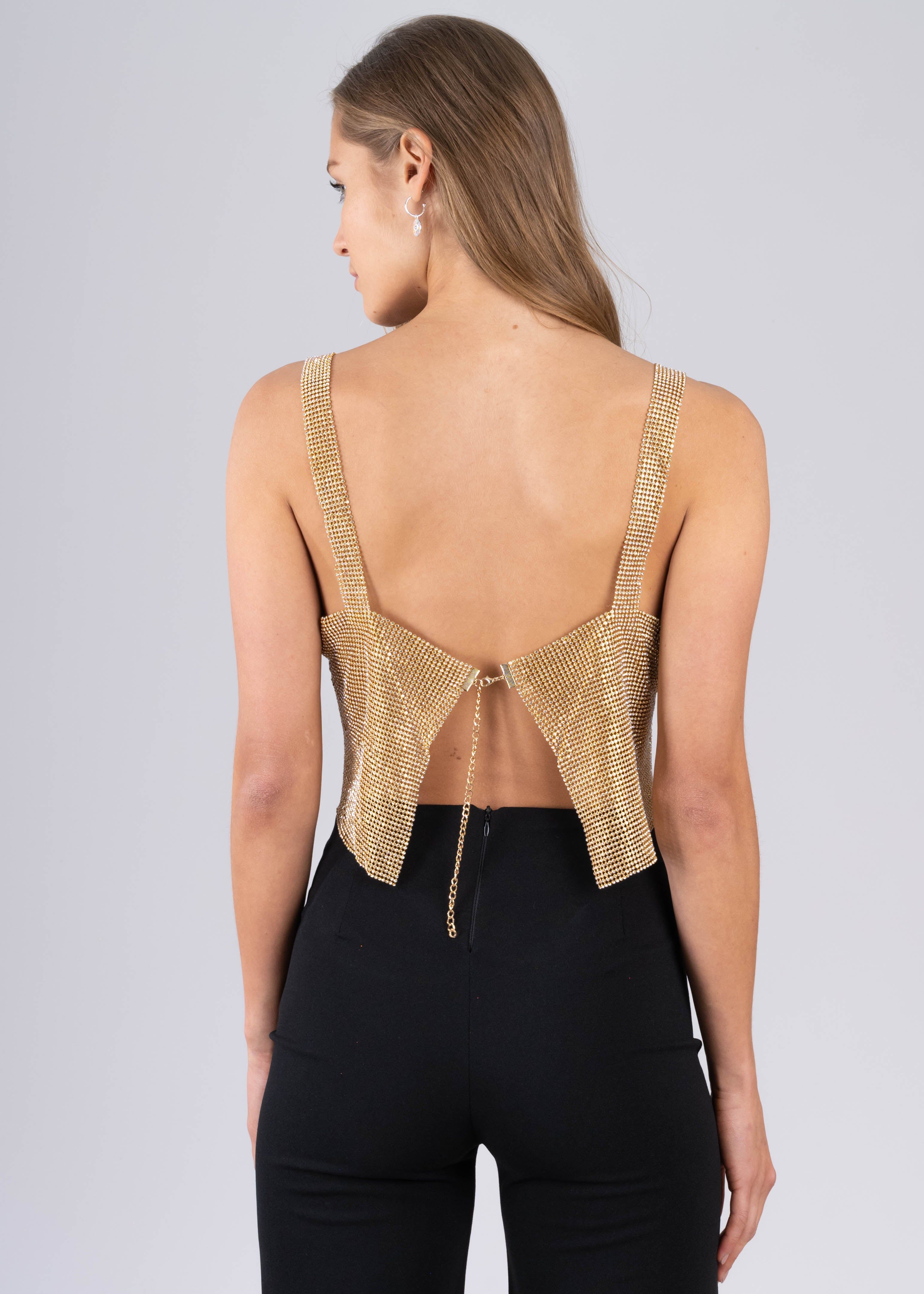 Top Crop Espalda Descubierta Brillos sold by Shasa product image thumbnail 4