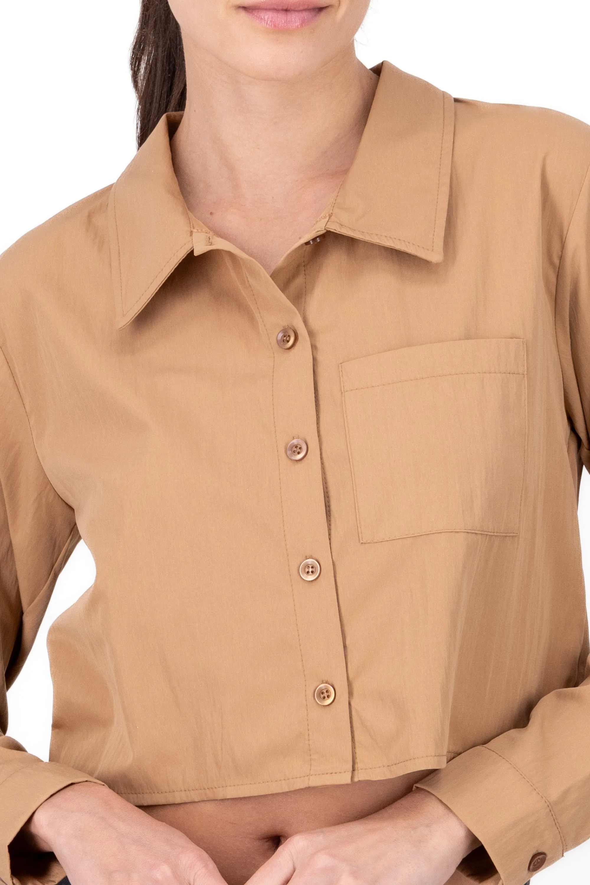 Camisa crop manga larga sold by Shasa product image thumbnail 5