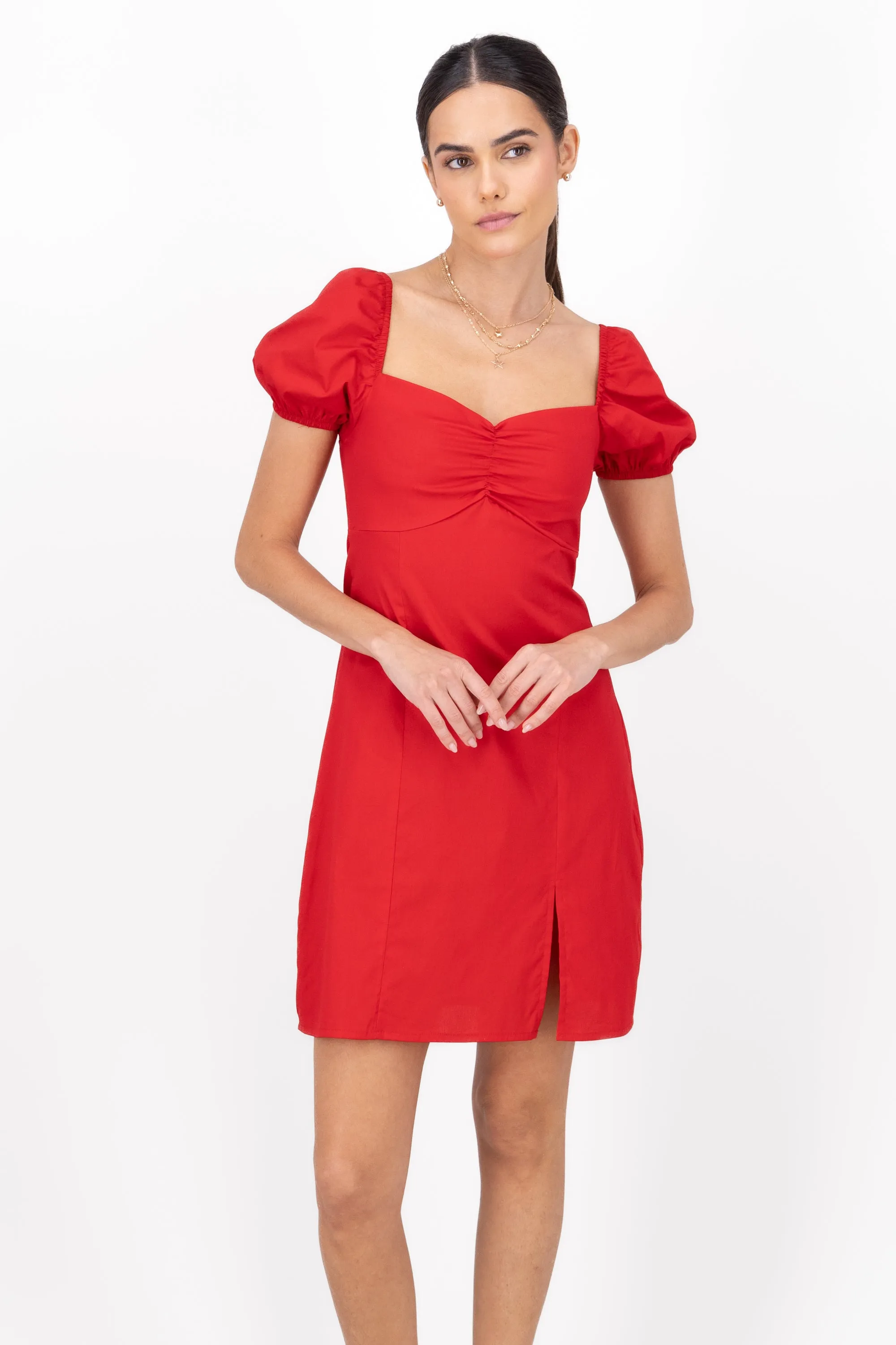 Vestido Mini Manga Abullonada sold by Shasa