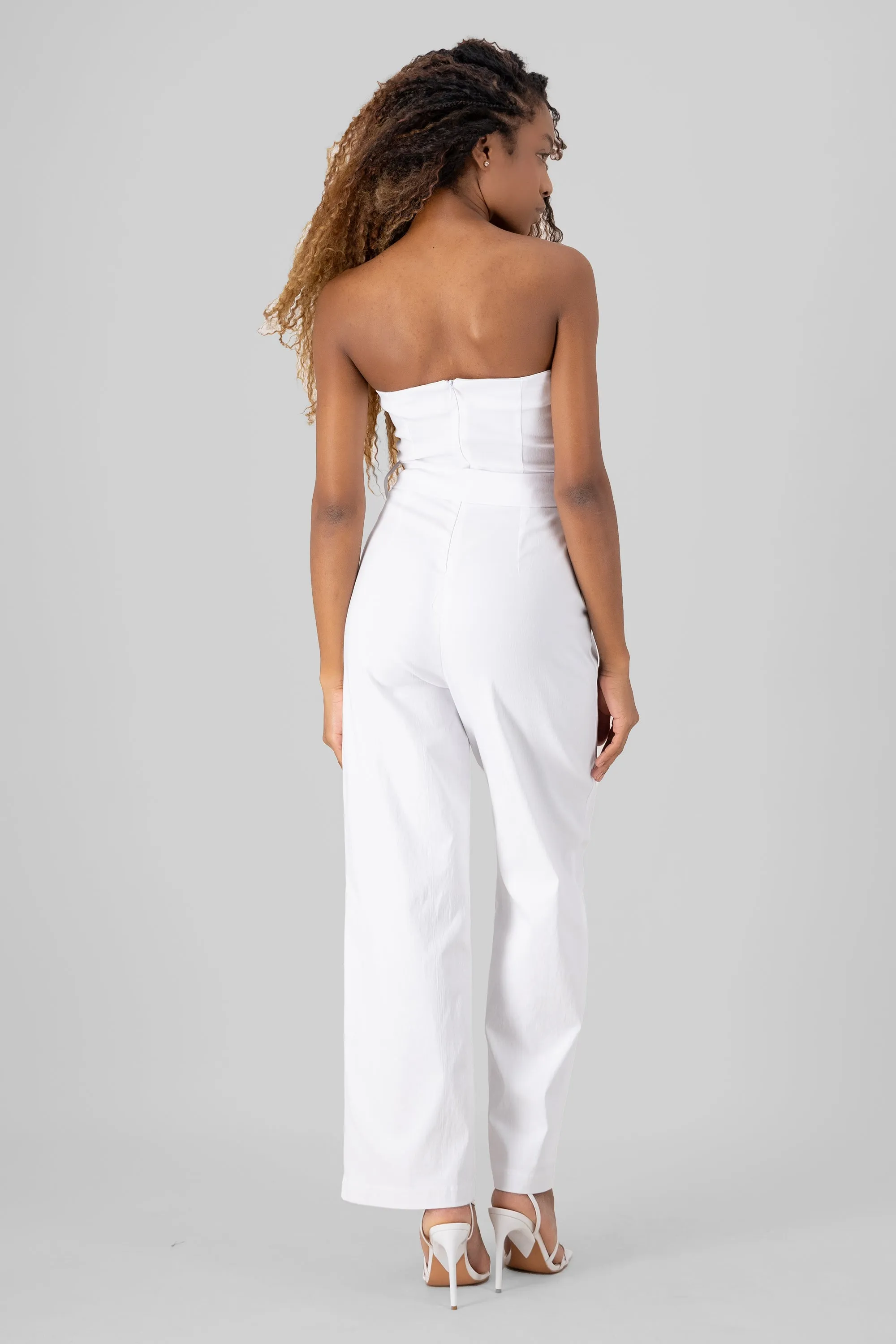 Jumpsuit strapless detalle cinturon sold by Shasa product image thumbnail 4