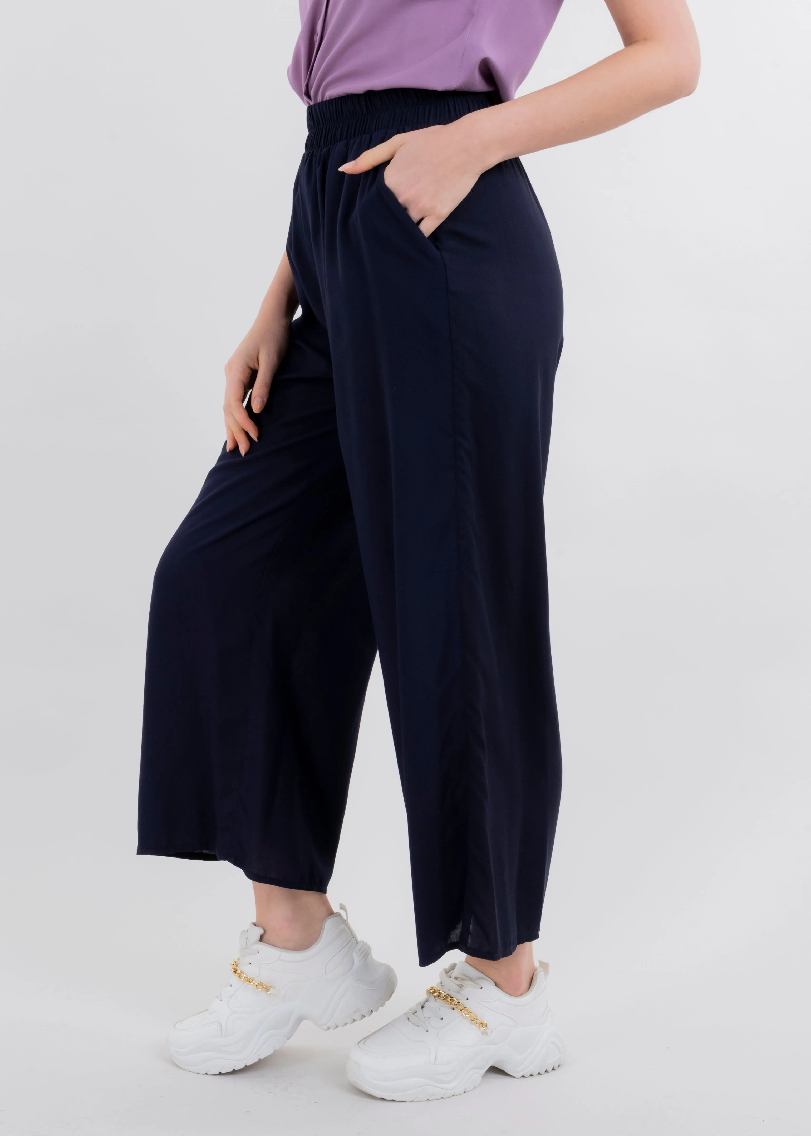 Pantalón Wide Leg Cintura Alta Fruncida sold by Shasa product image thumbnail 3