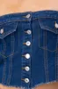 Top bustier denim strapless sold by Shasa