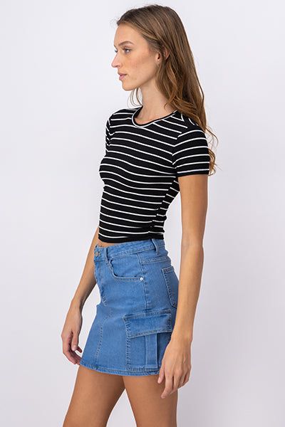 Playera Corta Rayas Manga Corta sold by Shasa product image thumbnail 3