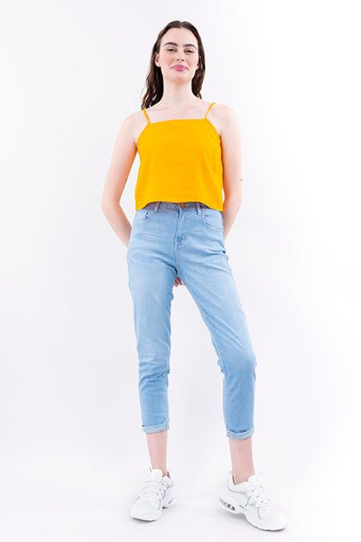 Jeans mom deslavado dobladillo sold by Shasa product image thumbnail 2