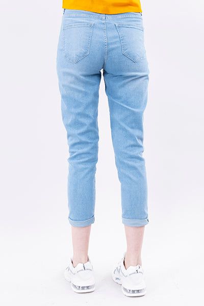 Jeans mom deslavado dobladillo sold by Shasa product image thumbnail 4