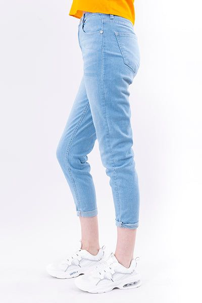 Jeans mom deslavado dobladillo sold by Shasa product image thumbnail 3