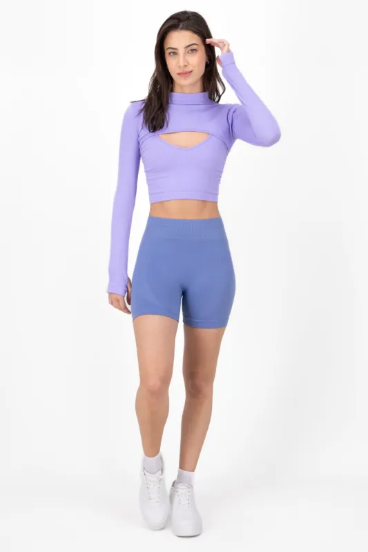 Short Biker Cintura Ancha Liso sold by Shasa