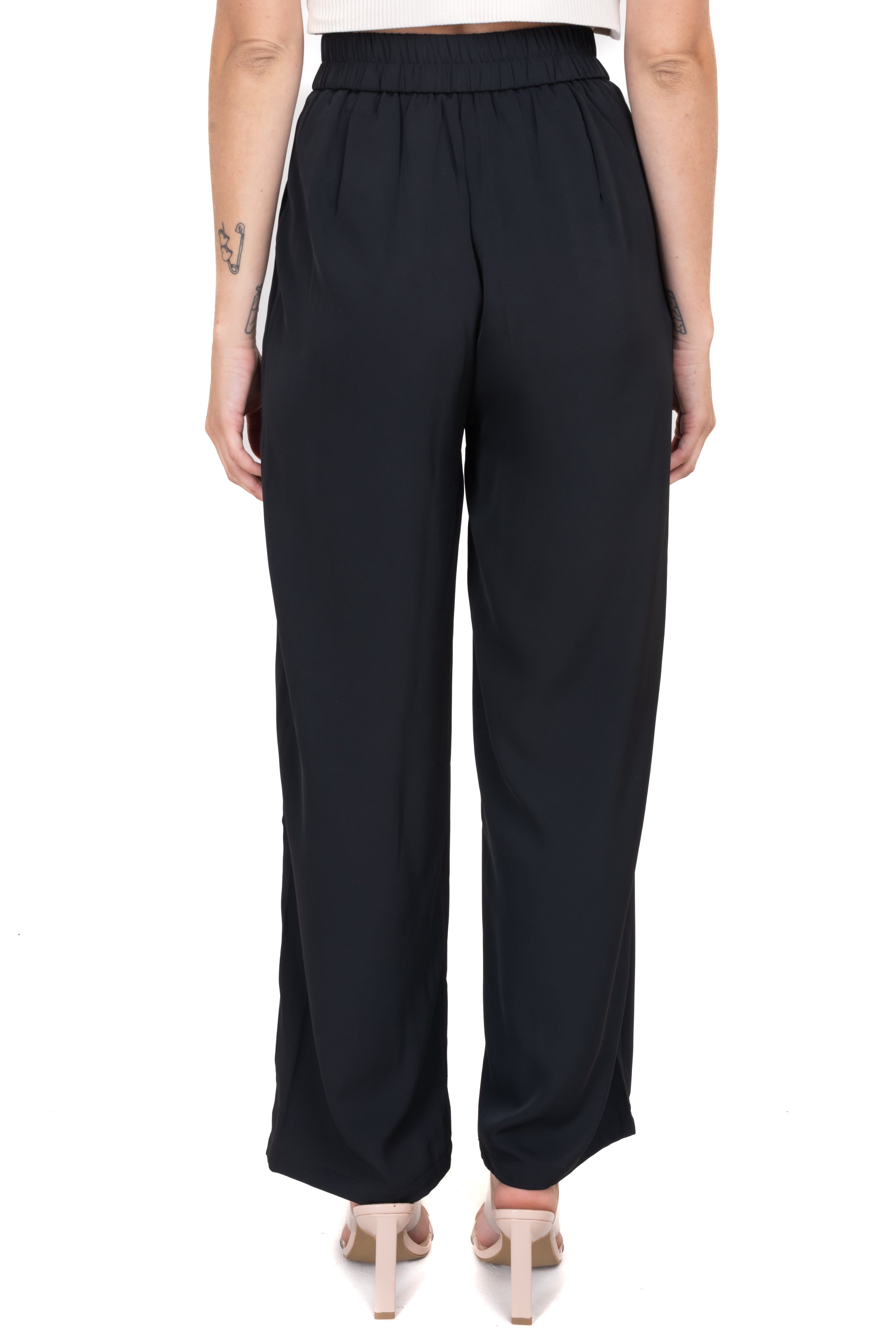 Pantalón straight cintura elástico liso sold by Shasa product image thumbnail 4