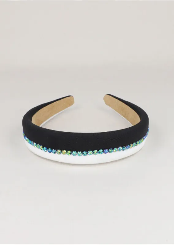 Diadema gruesa bicolor brillos sold by Shasa