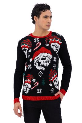 Suéter calaveras navidad sold by Shasa