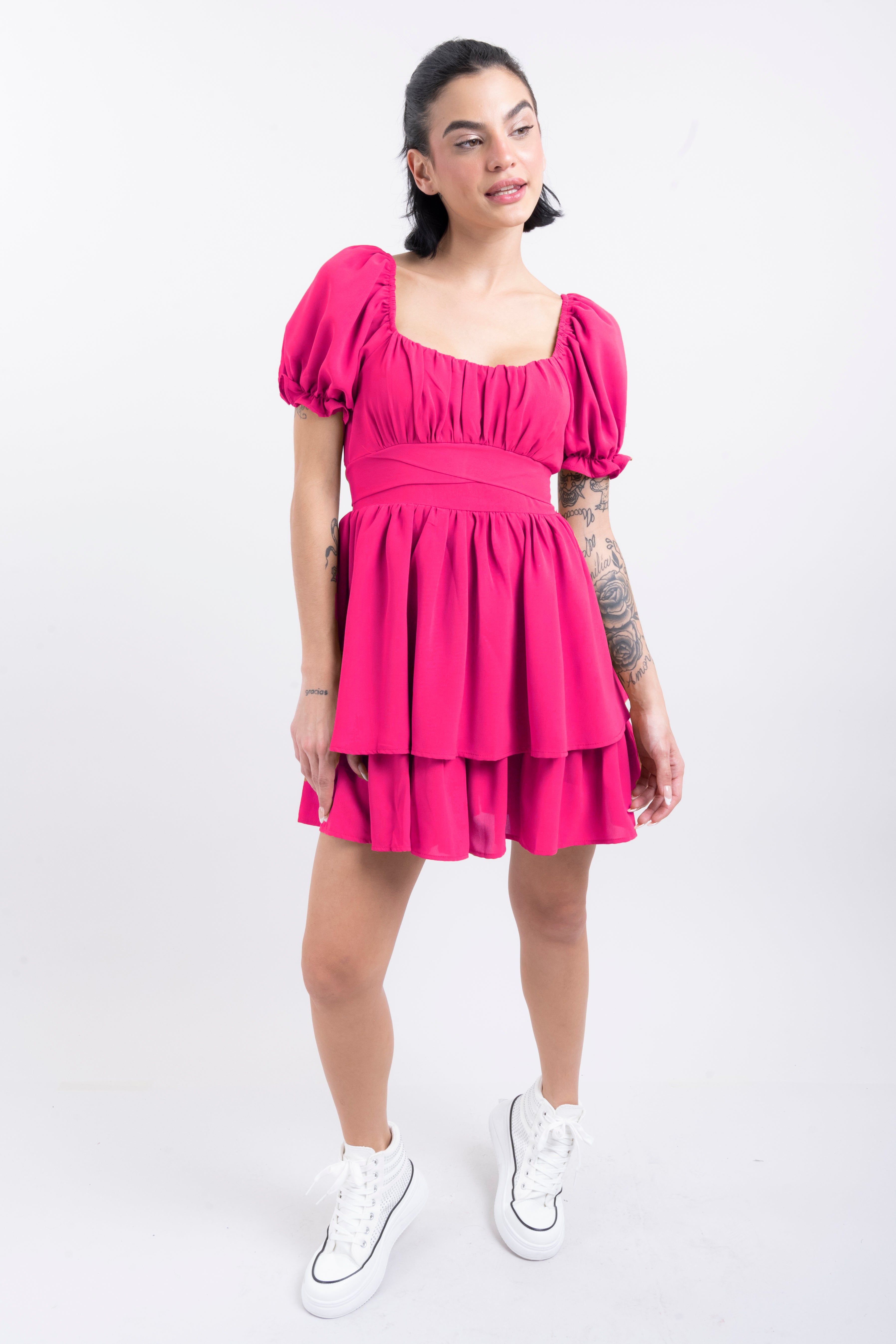 Vestido Mini Capas Moño sold by Shasa product image thumbnail 2