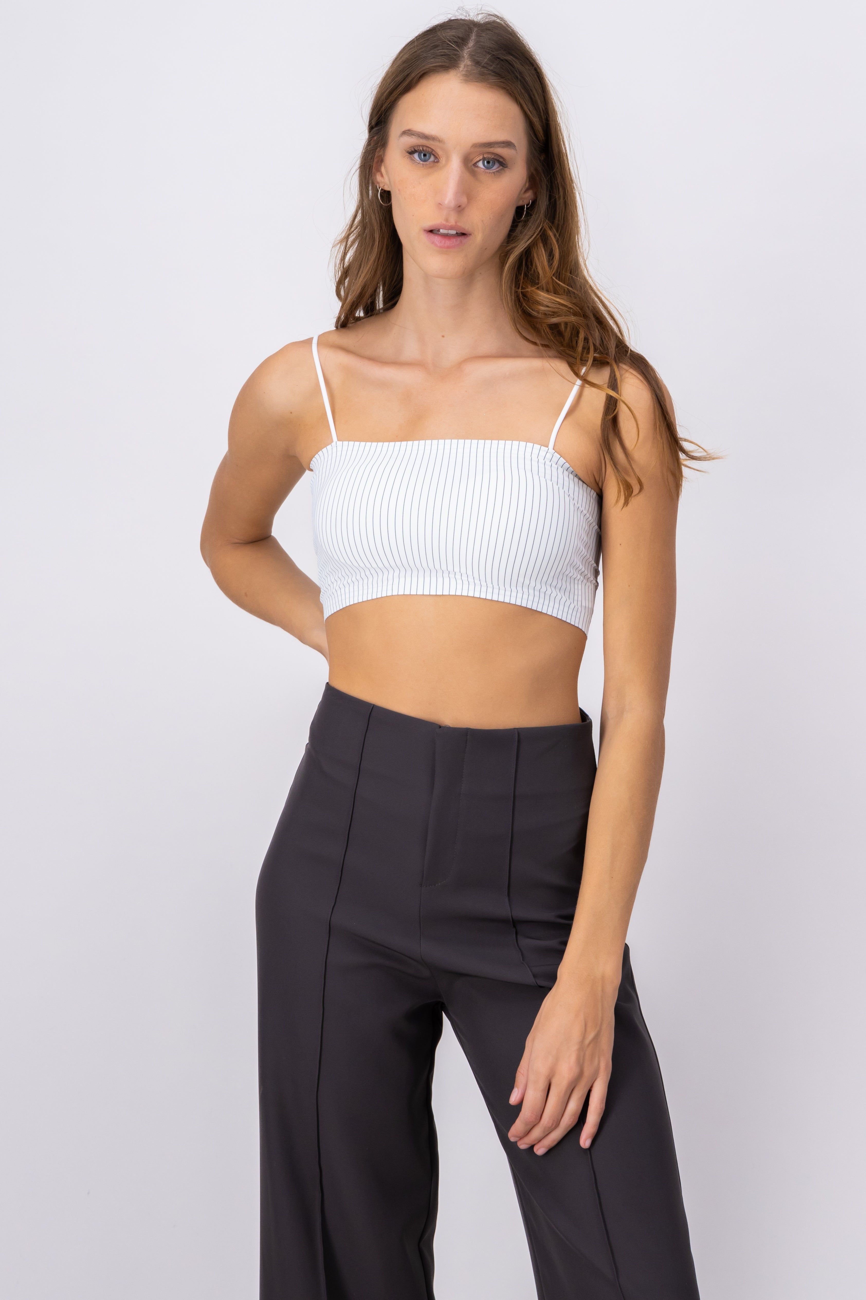 Top tubo strapless estampado rayas sold by Shasa