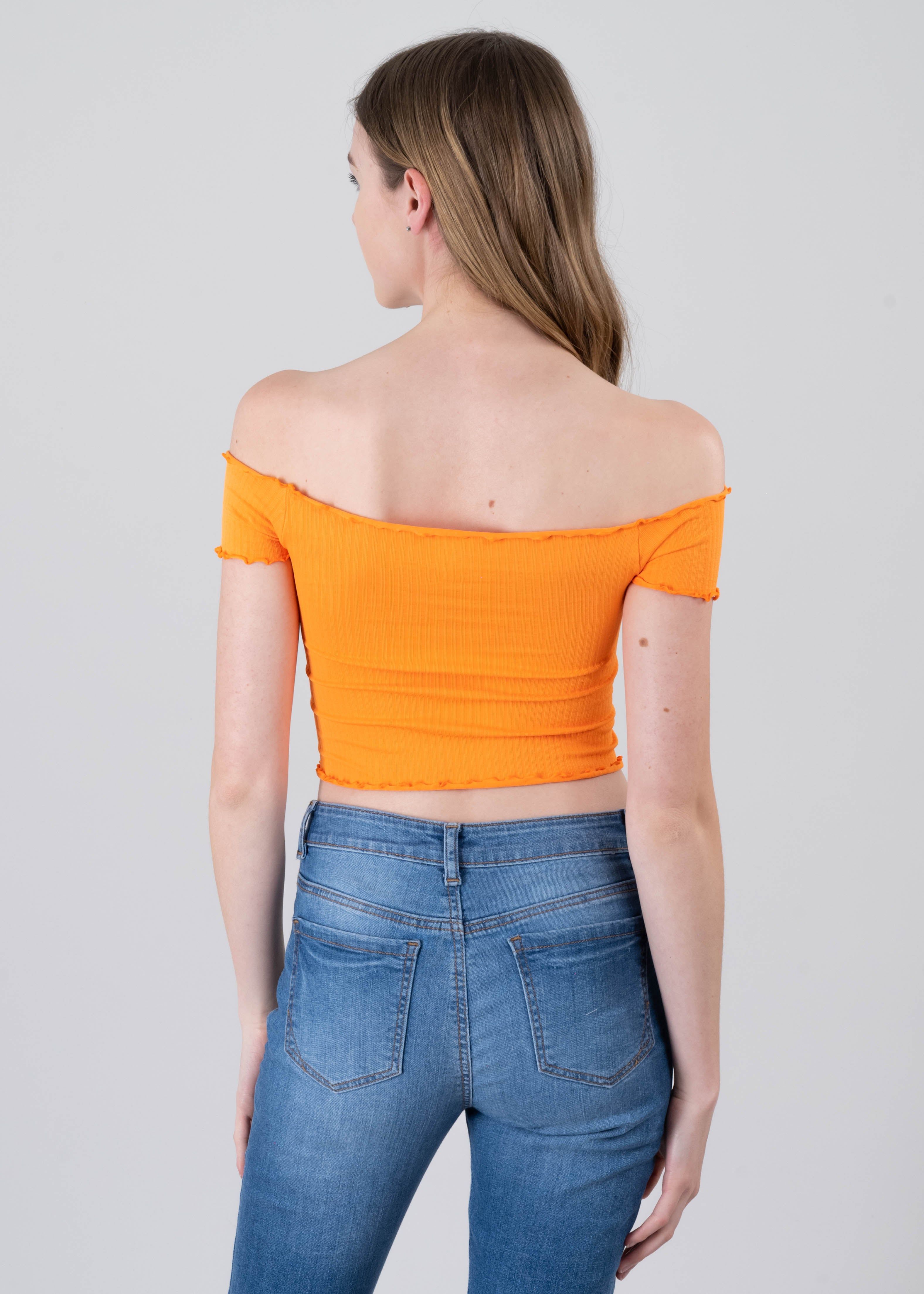 Top acanalado hombros descubiertos sold by Shasa product image thumbnail 4