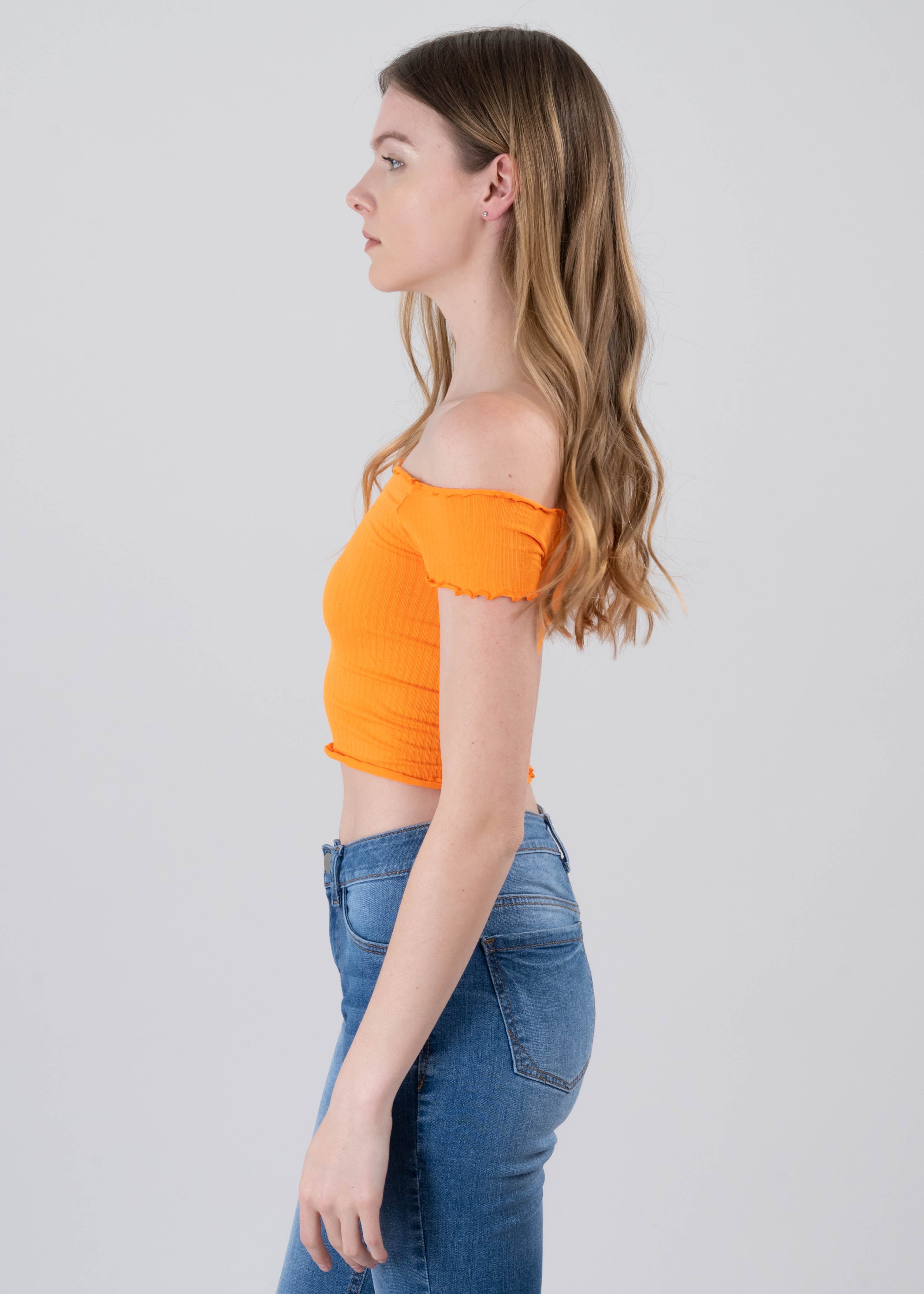 Top acanalado hombros descubiertos sold by Shasa product image thumbnail 3