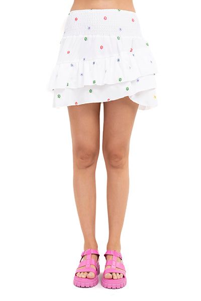 Falda mini fruncida flores sold by Shasa product image thumbnail 5