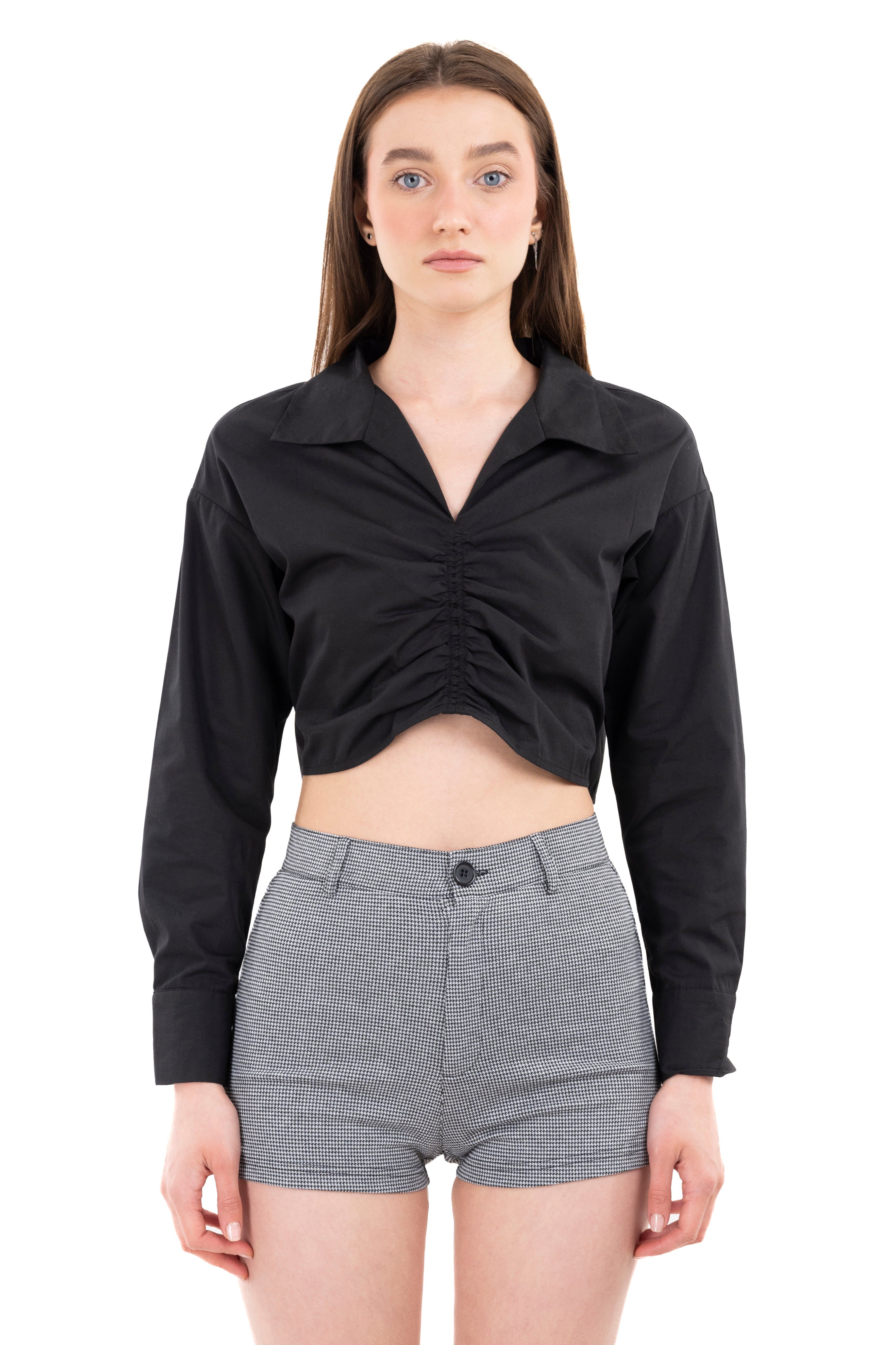 Camisa crop fruncido delantero sold by Shasa product image thumbnail 2