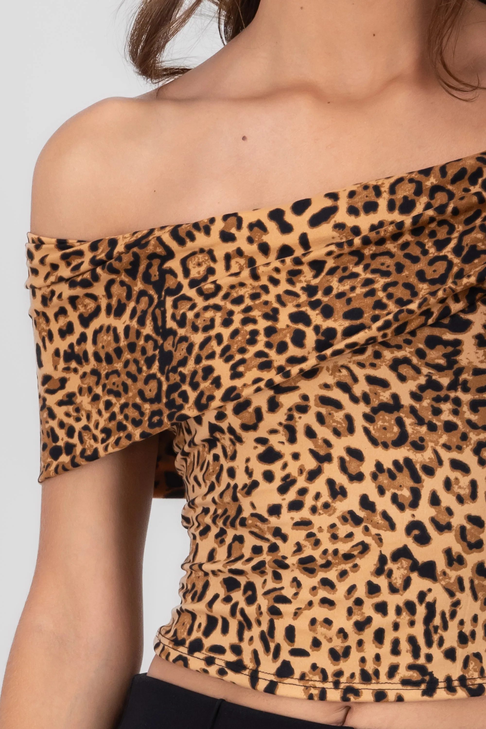 Top off shoulder de animal print sold by Shasa product image thumbnail 5