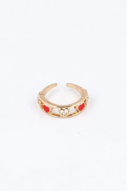 Anillo Corazones Brillos Color sold by Shasa