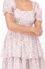 Vestido olanes flores textura sold by Shasa