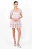 Vestido olanes flores textura sold by Shasa