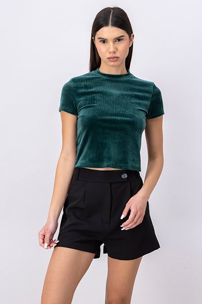 Top Crop Manga Corta Pana sold by Shasa product image thumbnail 2