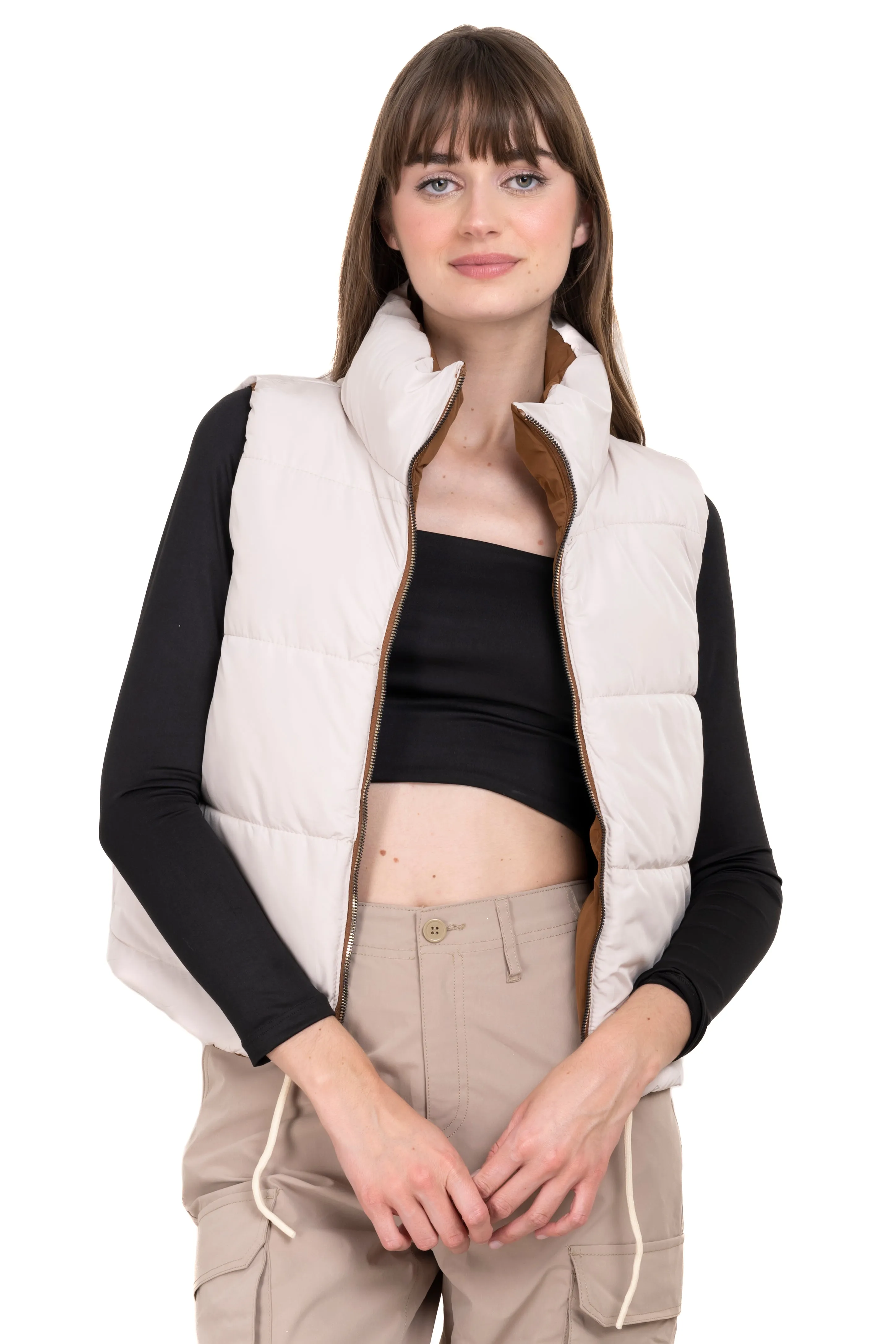 Chaleco capitonado bolsillos cuello alto sold by Shasa product image thumbnail 5