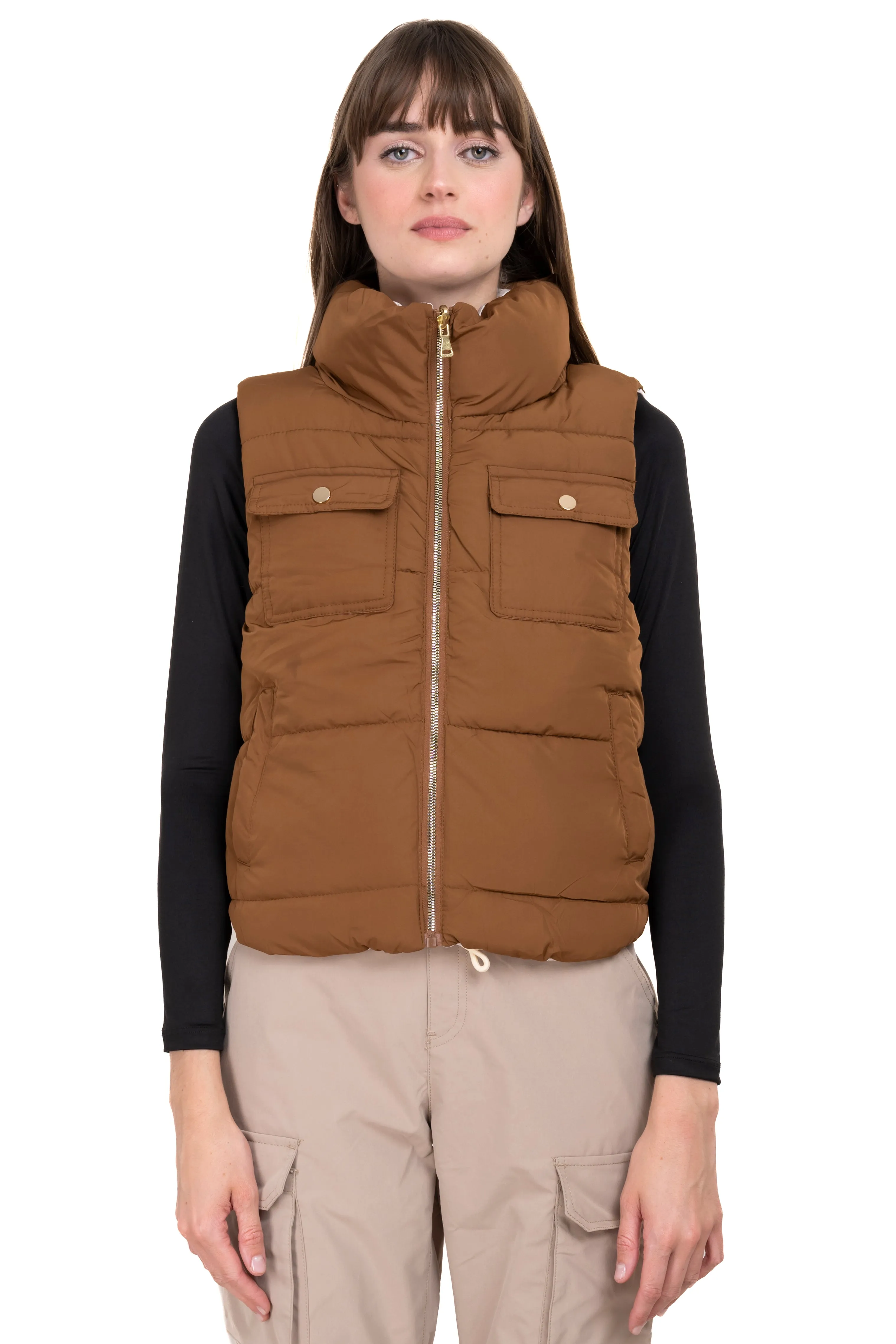 Chaleco capitonado bolsillos cuello alto sold by Shasa product image thumbnail 2