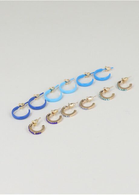 6 Pares Arracadas Color sold by Shasa product image thumbnail 2