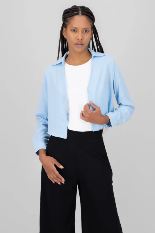 Camisa Crop Escote sold by Shasa