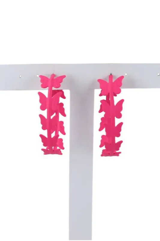 Arracadas Monocolor Mariposas sold by Shasa