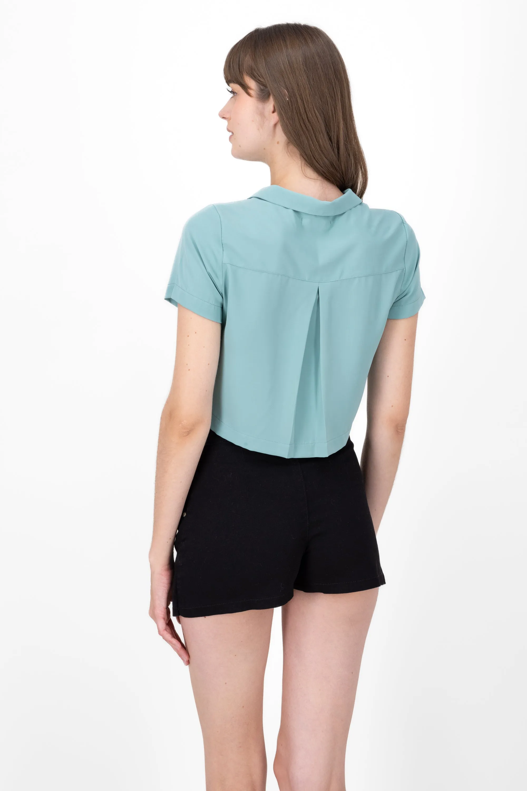 Camisa Crop Amplia Manga Corta sold by Shasa product image thumbnail 4