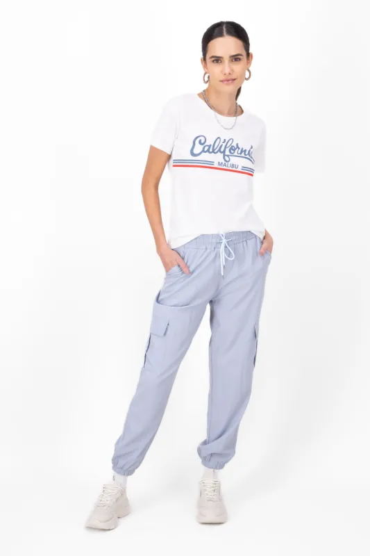 Pantalón Cargo Monocolor Bolsas sold by Shasa