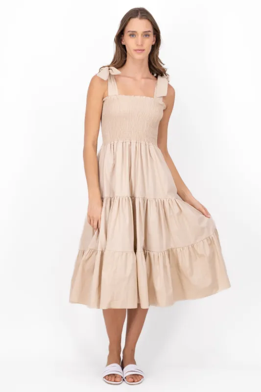 Vestido midi olanes sold by Shasa