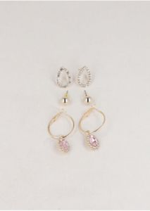 Set 3 Pares Aretes Brillos sold by Shasa