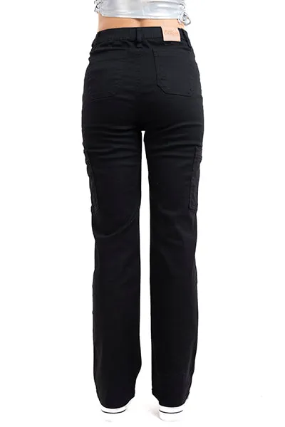 Jeans straight cargo botón metal sold by Shasa product image thumbnail 4