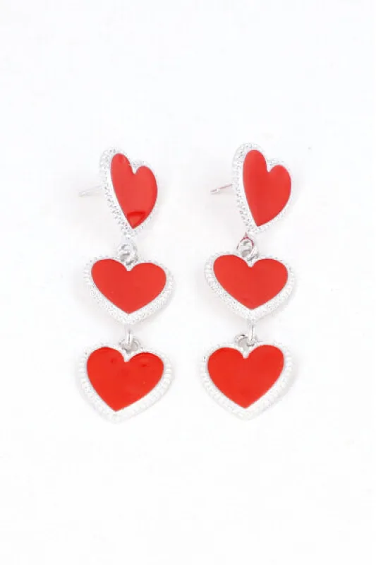 Aretes Triple Corazon sold by Shasa
