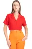 Camisa crop lisa sold by Shasa