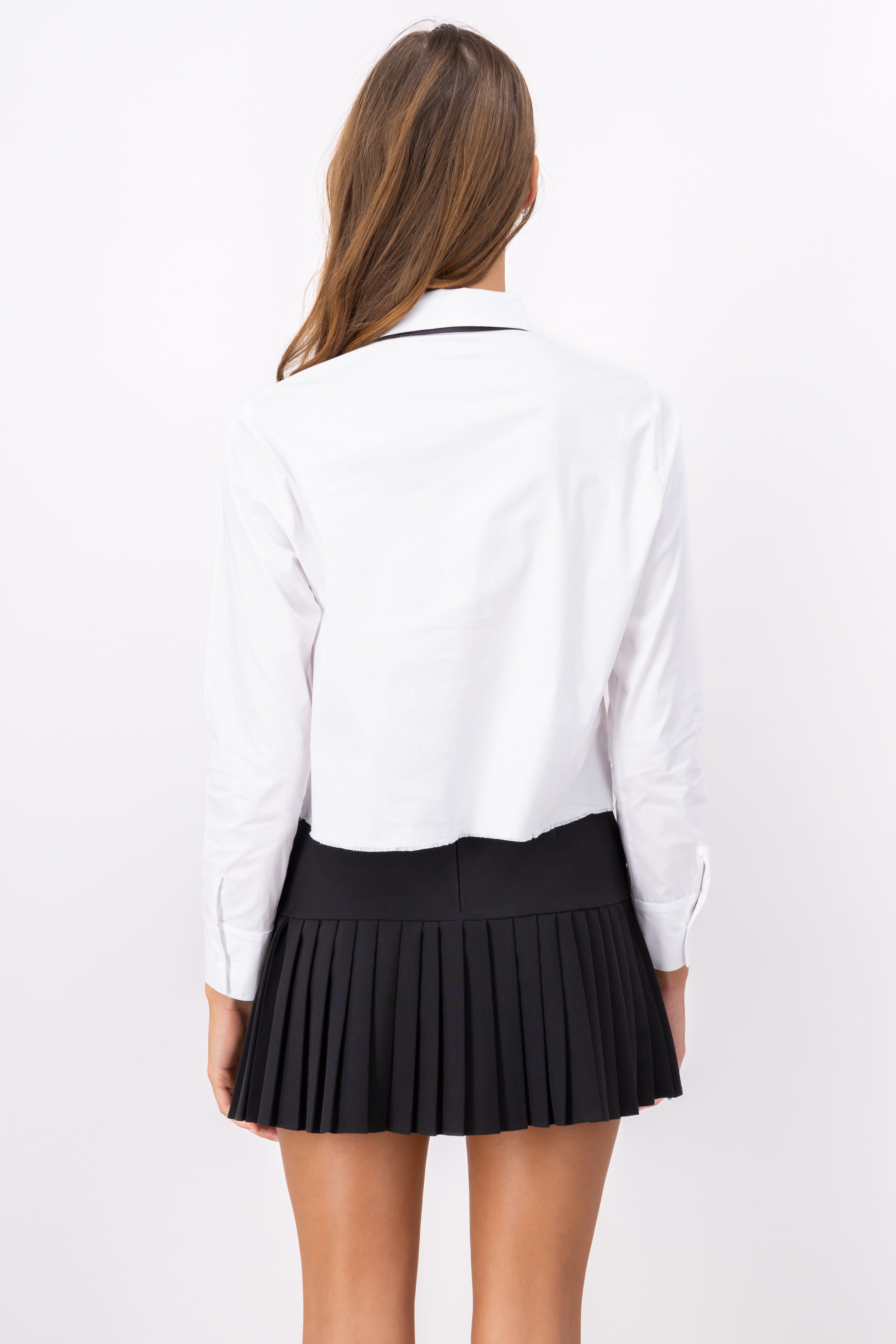 Camisa Crop Corbata sold by Shasa product image thumbnail 4