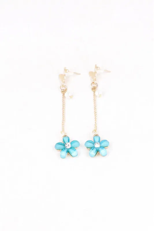Aretes Flor Mariposa Cristal sold by Shasa