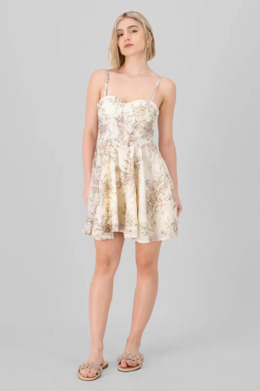 Vestido corset flores sold by Shasa