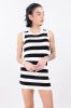 Vestido mini punto rayado sold by Shasa